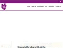 Tablet Screenshot of cherieheartskidsatplay.com.sg